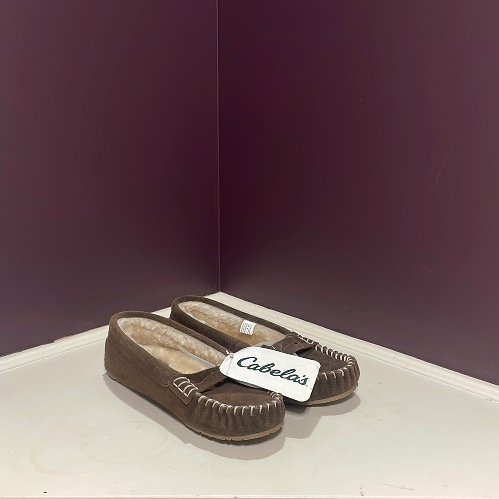Cabela's Brown Moccasin Slippers